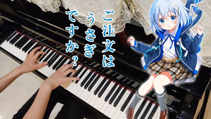 【钢琴】ときめきポポロン♪（心动泡芙♪）- 请问您今天要来点兔子吗？？ED Animenz版 练习片段