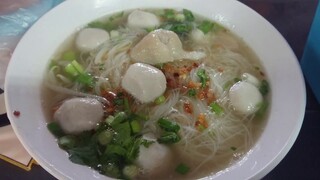 Gatemat nudler Thai Noodle with fish ball ก๋วยเตี๋ยวปลาน้ำใส ปลาแท้ๆ ลูกชิ้นปลา