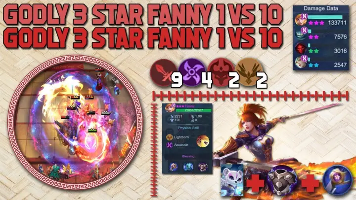 3 STAR FANNY 1VS10 BUG MOONTOON PLEASE FIX THIS ! 9 WM4 ASSASSIN - Mobile Legends Bang Bang