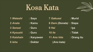 01. BAHASA JEPANG DASAR -- [BAB 1] Part1 #belajarbahasajepang