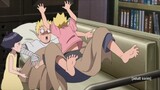 Himawari awakened Byakugan and attacked Naruto, Hinata chased Naruto and Boruto out of the house