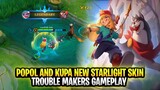 Popol and Kupa Upcoming New Starlight Skin Trouble Makers Gameplay | Mobile Legends: Bang Bang