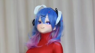 Tutorial on how to wear Zentai and Kigurumi head shell! 【kigurumi】