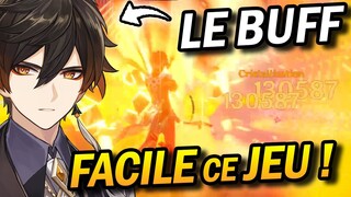 Zhongli après-BUFF, quelle PUISSANCE ?  TEST : DPS vs GÉO vs HP vs HYBRIDE sur Genshin Impact