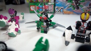 สไปเดอร์แมน W? มินิฟิกเกอร์ Kamen Rider Lego ละเมิดลิขสิทธิ์ในประเทศ แกะกล่องและประกอบเพื่อร้องเรียน