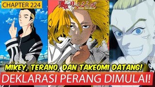 TOKYO REVENGERS CHAPTER 224 - DEKLARASI PERANG BESAR! MIKEY - TERANO - TAKEOMI MUNCUL! [REVIEW ENG]