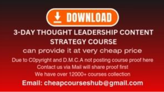 3-Day Thought Leadership Content Strategy Course