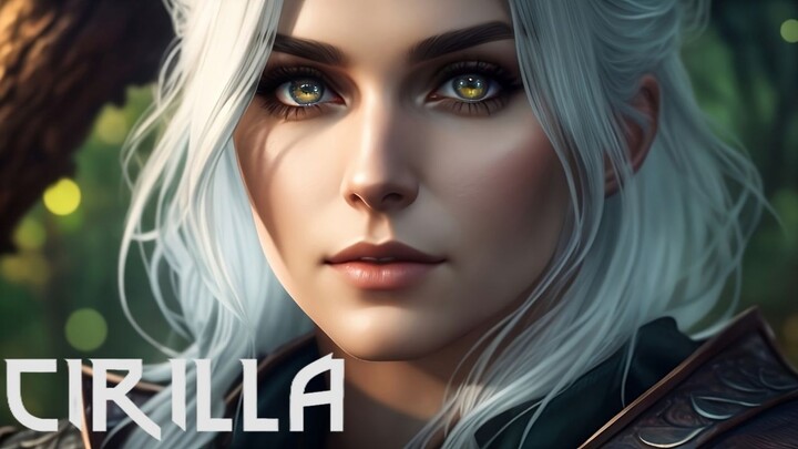 THESE AI ART WILL CHANGE YOUR IDEA OF BEAUTY / 4K Cirilla AI Art / The Witcher 3
