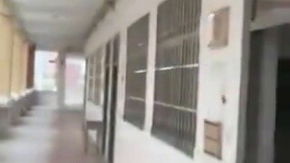 Students protest at a school