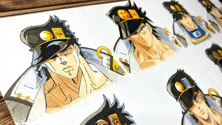 Drawing JOTARO in 12 Different Anime Styles