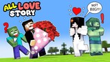 Monster School : SEASON 1 ALL MONSTER SCHOOL LOVE STORY - Minecraft Animation