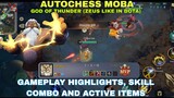 God Of Thunder (Zeus like in Dota)- Auto Chess MOBA: Gameplay Highlights, Skill Combo & Active Items