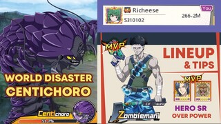 World Disaster Centichoro Lineup & Tips  |  One Punch Man The Strongest