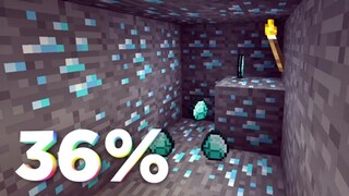 Minecraft PE - Como encontrar diamantes mais fácil e rápido | Gameplay Survival 36%