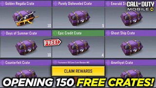 *NEW* Opening 150+ FREE Crates In Cod Mobile! 😳