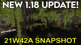 Minecraft 1.18 UPDATE Snapshot 21w42a NEW Music Disc Lena Raine