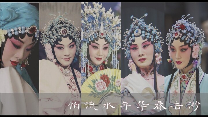 【青衣群像】美颜盛世的京剧旦角混剪-怕流水年华春去渺
