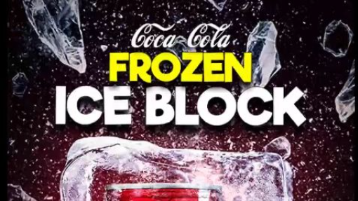 Create Realistic Coca-cola in Frozen Ice Block Effect in Photoshop #shorts #Tutorial | Frost Effect