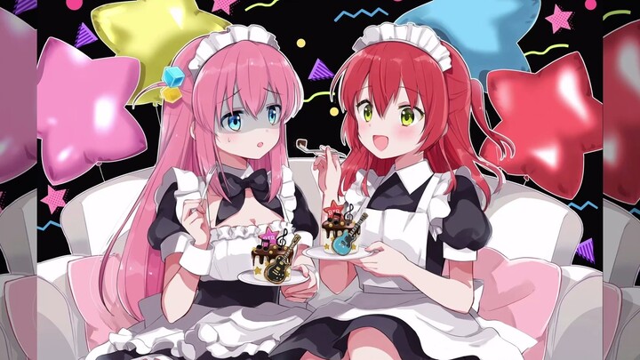 [Wallpaper Dinamis] Datang dan lihat Kita-chan dan Pochi dalam kostum pelayan~