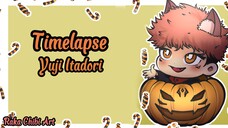 Gambar Chibi Yuji Itadori Hallowen bagi-bagi permen -  Timelapse