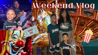 WEEKEND VLOG | FRESH FADE FRIDAY + CIRCUS + CAR WASH & SPLASH DAY IN THE BACKYARD.