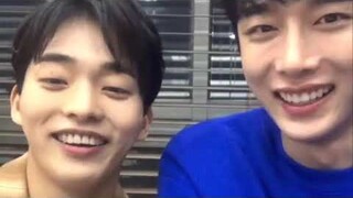 Kang hui & Ok Jin Uk live so cuteee