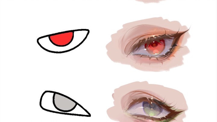 [ขั้นตอนการวาดภาพกำเนิด] eyememes ฉันมีวิธีระบายสีตาเลือดไหล