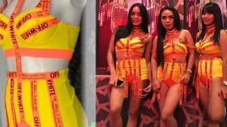 Baju Dance Korea Wanita warna kuning