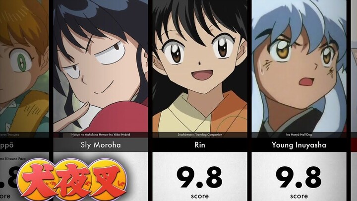 AI intelligent "InuYasha" and "Half-Demon Yashahime" character appearance rating ranking list, the f