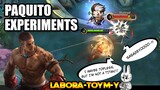 HOW TO COUNTER PAQUITO - EXPERIMENTS ON PAQUITO - MLBB - MOBILE LEGENDS LABORATOYMY