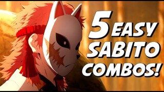 5 EASY SABITO Combos | Demon Slayer Kimetsu no Yaiba Hinokami Chronicles Gameplay