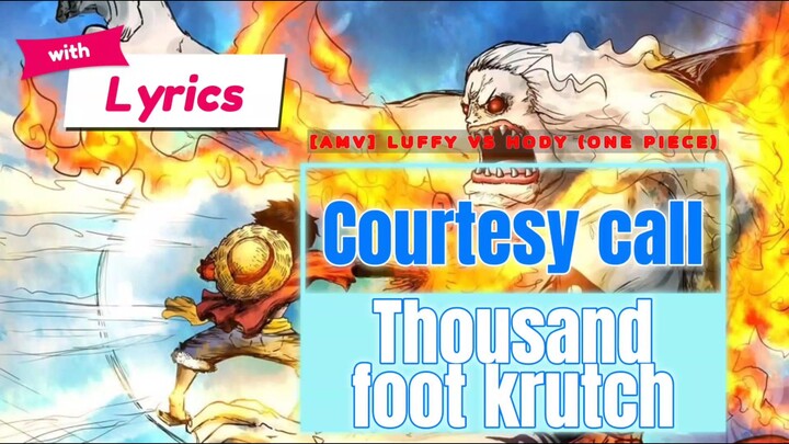 Thousand foot krutch[AMV]. Luffy vs hody (One piece).#2