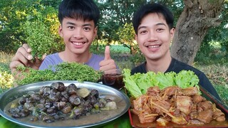 แกงฮังเลหมูสามชั้น แกงหอยจุ๊บ สะเดานํ้าปลาหวาน เมนูบ้านๆที่สุดแสนอร่อย.