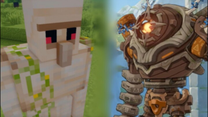 Iron golem, I used to be very strong! !