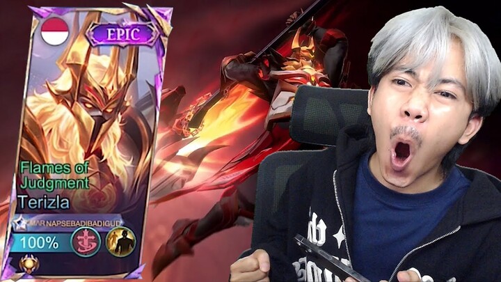 REVIEW SKIN EPIC TERIZLA FLAMES OF JUDGMENT - Mobile legends