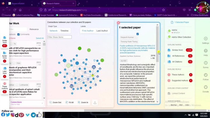 To find relevant papers and articles using Research Rabbit and Connected Papers