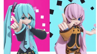 【MMD Dunia Cekung-cembung】Doodle! 【Miku/Luka】