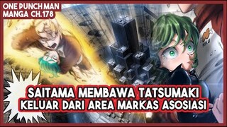 (Manga OPM 178) | PERTARUNGAN DIMULAI!!! Saitama Membawa Tatsumaki Keluar dari Area Markas!!