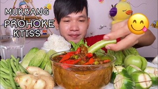 MUKBANG ASMR EATING PROHOKE KTISS | Khmer Food ( MukBang Eating Show)