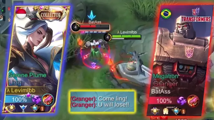 LING VS PRO GRANGER!! | LING COLLECTOR VS GRANGER TRANSFORMER | WHO WILL WIN?! - Mobile Legends