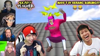 Reaksi Gamer Ngeprank Miss T Di Serang Burung, KOCAK ABIS!!! 😂 | Scary Teacher 3D Indonesia