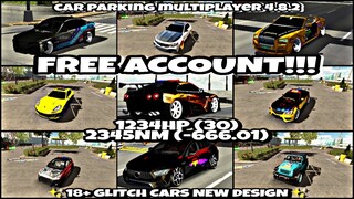 || CAR PARKING MULTIPLAYER 4.8.2 || FREE ACCOUNT GIVEAWAY || 18+ CARS NEW DESIGN