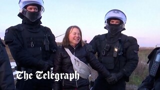 German police accused of 'Greta Thunberg photoshoot' during coal mine demonstration