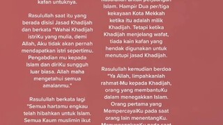 kisah siti khodijah sebelum kembalinya pada ilahi