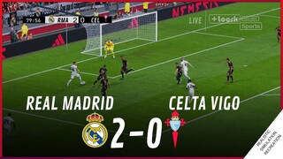 REAL MADRID vs. CELTA VIGO [2-0] • MATCH HIGHLIGHTS | VideoGame Simulation & Recreation