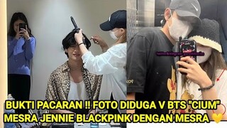 BUKTI PACARAN !! FOTO DIDUGA V BTS "CIUM" MESRA JENNIE BLACKPINK DENGAN MESRA 💛