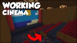 Minecraft: How to make a Working Cinema! [easy]