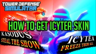 HOW TO GET ICYTEA FREEZER SKIN | Tower Defense Simulator | ROBLOX