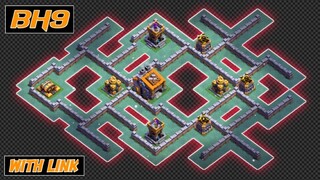 New BH9 Base 2022 With Replay | New Best Builder Hall 9 Base With Copy Link | Clash Of Clans