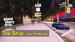 Walking along the Las Venturas Strip (west) | Just Walking | GTA: San Andreas - Definitive Edition